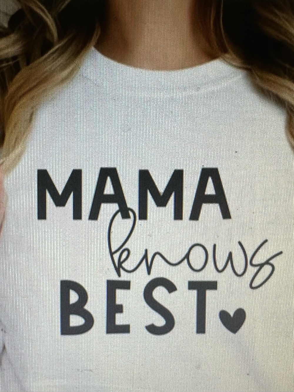 Mama Knows Best Graphic Tee - White